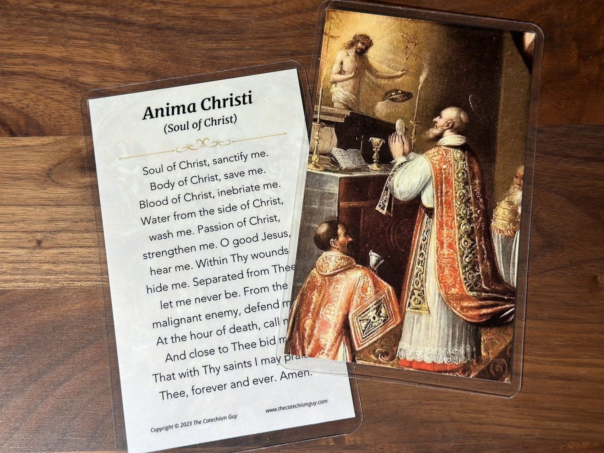 anima christi prayer card