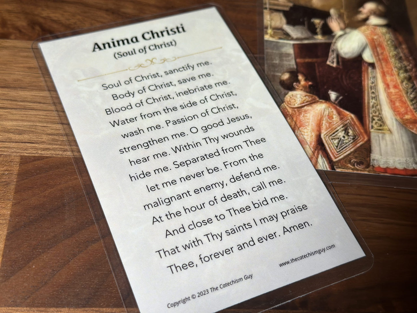 anima christi prayer card