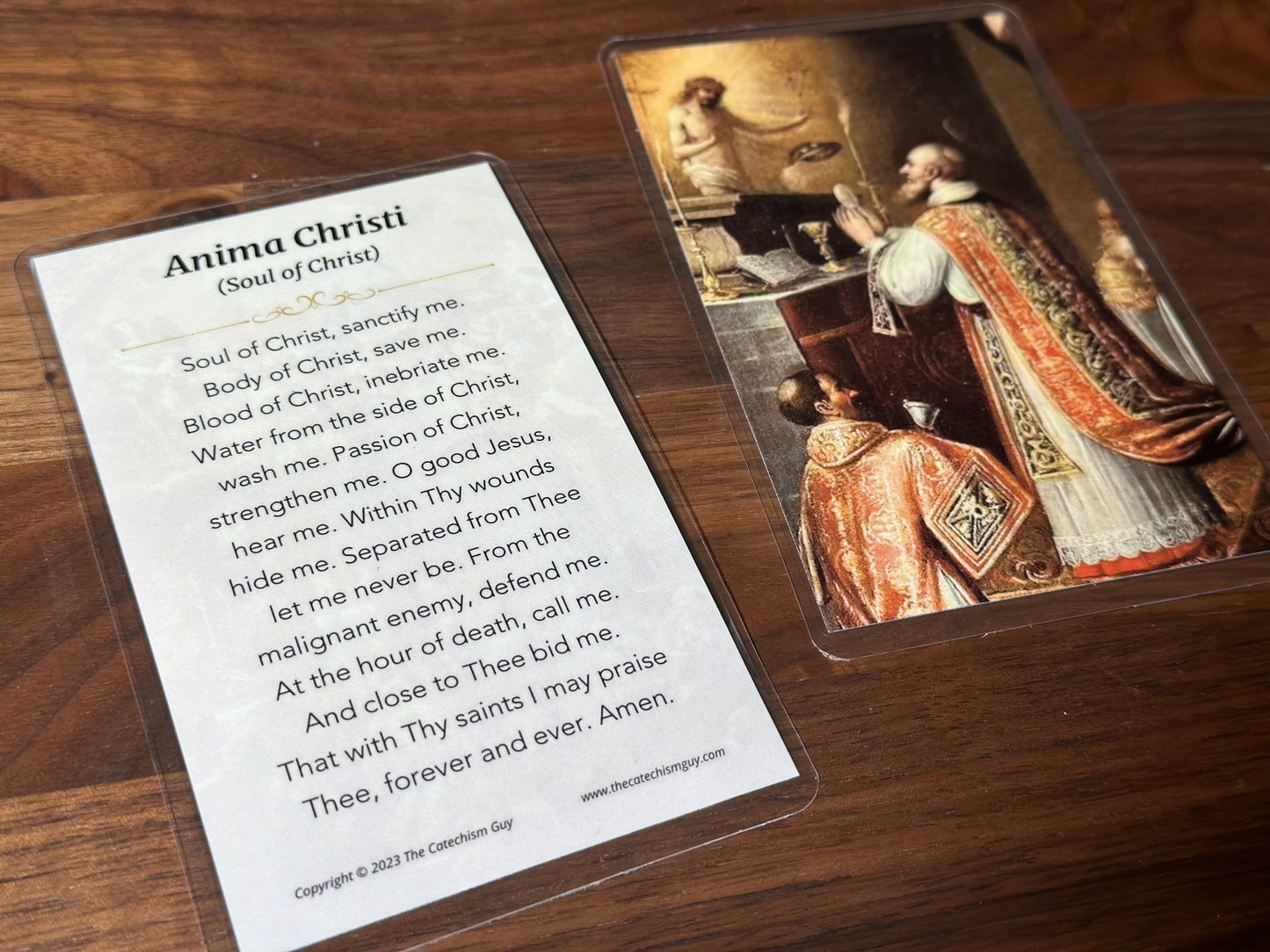 anima christi prayer card