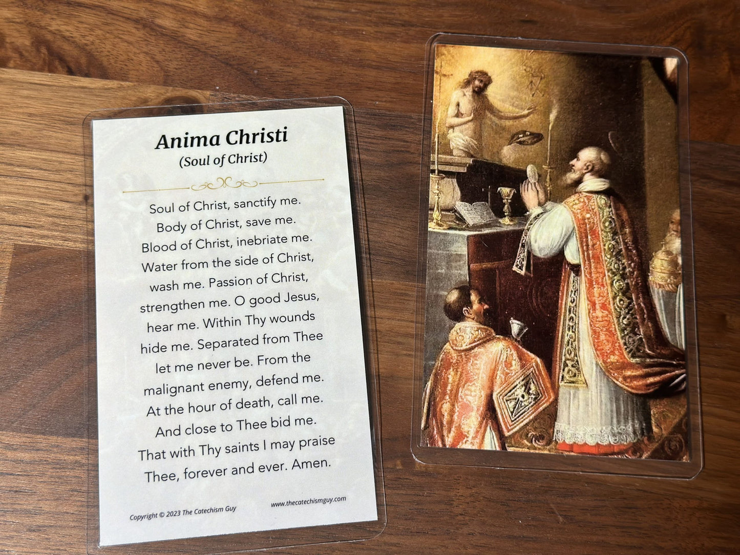 anima christi prayer card