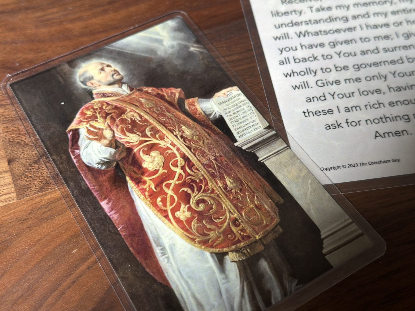 "Suscipe" by St. Ignatius of Loyola Prayer Card