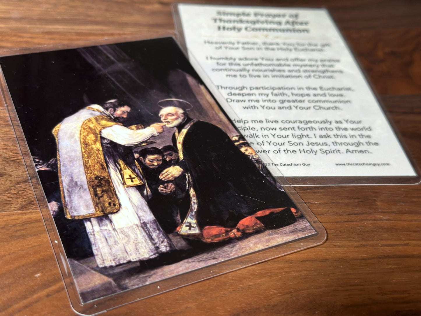 A Simple Prayer After Communion Prayer Card